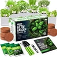 thumbnail image 6 of REALPELATED Indoor Herb Garden Kit 10 Non-GMO Herbs- Window Herb Garden Kit with 10 Reusable Pots, Herbs, Drip Trays, Soil Discs - Window Plant Growing Kit - Kitchen Herb Garden Kit, 6 of 6