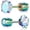 1 Pair AB Rainbow-Colorful, variant on Titanium Earrings for Sensitive Ears, Pairs of Screw Back Hypoallergenic Surgical Grade Titanium Cubic Zirconia Stud Earrings for Women Men