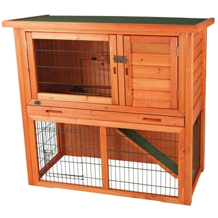 Super Pet Premium Rabbit Hutch - Rabbit Hutch with Sloped Roof (S) (brown)