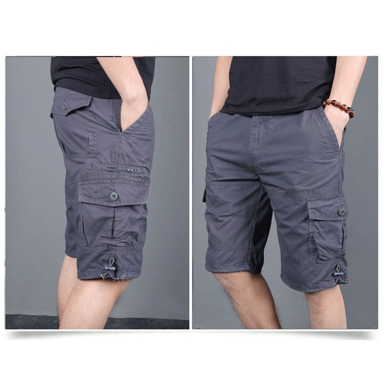 Men Shorts Clearance Sale Cargo Cotton Zipper Bermuda Shorts