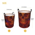 thumbnail image 5 of XMXY Round Laundry Basket Organizer, Magic Scary Skull Ghost Waterproof Collapsible Dirty Clothes Basket Laundry Hamper, Medium Size, 5 of 8