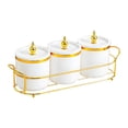 thumbnail image 4 of simhoa Divided Dried Fruit Plates Modern Appetizer Serving Tray for Parties Kitchen 3 Grids, 4 of 8