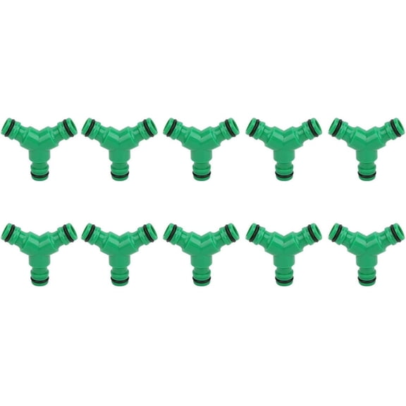 Three Way Coupling, Premium Plastic Adapter For Durable Garden Irrigation Solutions, Easy Install Abs Plastic Y Connector, Quick Connect Heat Resistant Water Pipe Splitter, Anti