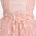 thumbnail image 6 of IBTOM CASTLE Toddler Baby Girls Birthday Party Dress Butterfly Embroidery Princess Tulle Tutu Wedding Pageant Evening Prom Ball Gown 12-18 Months Pink Flower, 6 of 8