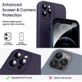 thumbnail image 2 of Liquid Silicone Case for iPhone 12 Pro, [Camera Protection] [Anti Fingerprint] [Wireless Charging] 4 Layer Phone Case Protective Cover, Built-in Microfiber Case Cover, 6.1", Dark Purple, 2 of 15