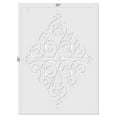 thumbnail image 2 of Large Embossed French Medallion Wall Stencil SKU #3474E by Designer Stencils, 2 of 5
