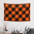 thumbnail image 3 of Halloween Tapestry halloween Decor, plaid halloween Halloween Decorations Wall Tapestry Aesthetic, Tapestry Wall Hanging for Bedroom, Livingroom, Dorm Decor - 60x40in, 3 of 6