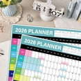 thumbnail image 3 of 2026 Large Wall Calendar - 12-Month Yearly Planner with Stickers, Year of the Horse Calender Organization, Academic & Home Office Oversized Wall-Mounted Scheduling Tool, Blue, 3 of 6