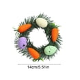 thumbnail image 3 of Mrzvby Easter Garland Decoration,Spring Wreaths for Front Door 22 Inch Artificial Summer Wreath Daisy and Lavender Wreath with Wildflowers for Home Wall Farmhouse Springtime Easter Holiday Party, 3 of 6