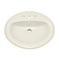 thumbnail image 2 of Proflo PF20174BS Rockaway 20-1/2" Oval Vitreous China Drop In Bathroom Sink - Off White, 2 of 3