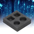thumbnail image 4 of Graphite, Lingot en Métal 2000 Degrés Celsius 4 Trous Réduisent le Temps de Fusion pour la Fusion pour l'Ingotting, 4 of 8