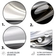 thumbnail image 3 of DESIGN ART Designart "Gold White Infinite Ripples" Modern Waves Metal Wall Art 32 in. wide x 24 in. high, 3 of 5