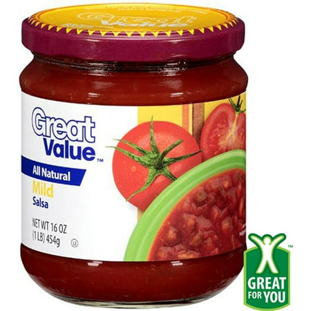Great Value All Natural Mild Salsa, 16 Oz.