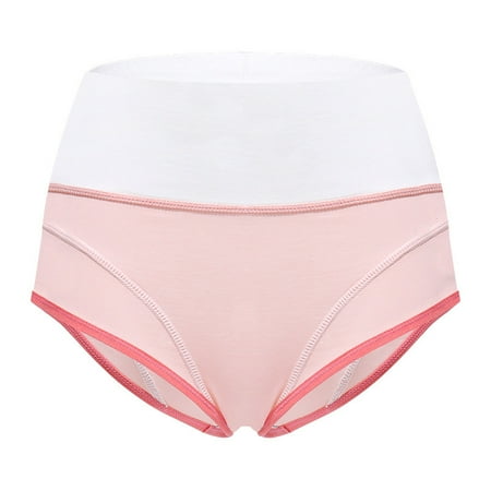 

YDKZYMD Women s Panties Underwear Breathable ShapewearCotton Plus Size Color Block Briefs Underwear