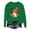 Green, variant on Halloween Sweatshirt for Women Sweatshirt Casual Long Sleeve Graphic Tee Crewneck Pullover Top for Women Hoodless Style White XXL