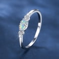 thumbnail image 4 of AQYYI 925 Sterling Silver Marquise Opal CZ Ring, Dainty Stackable Fashion Ring, Polished Promise Ring Jewelry for Everyday & Occasion Wear, Sizes 6, 4 of 6