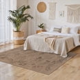thumbnail image 4 of SUNDEREY 5'x7' Floral Easy Jute Rug,Area Rug 5x7ft Washable Bedroom Rug,Easy Jute Indoor Outdoor Carpet, Farmhouse Non Slip Khaki Floor Rug for Dining Room Office Entrance Kitchen,Vine&Fleur, 4 of 9