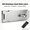 Silver, variant on Stainless Steel Door Hasp Latch with Screws Heavy Duty Safety Padlock Clasp for Gate and Cabinet Black and Silver 3 Sizes