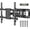 37-84 Inch, variant on Full Motion TV Wall Mount for 23-70 Inch TVs, Hold up to 99 lbs, Max VESA 400x400mm, Swivel Tilt Dual Arms, Adjustable Viewing Angle, Fits 16" Studs, Easy Assembly
