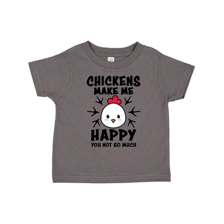 

Inktastic Chickens Make Me Happy You Not So Much Gift Toddler Boy or Toddler Girl T-Shirt
