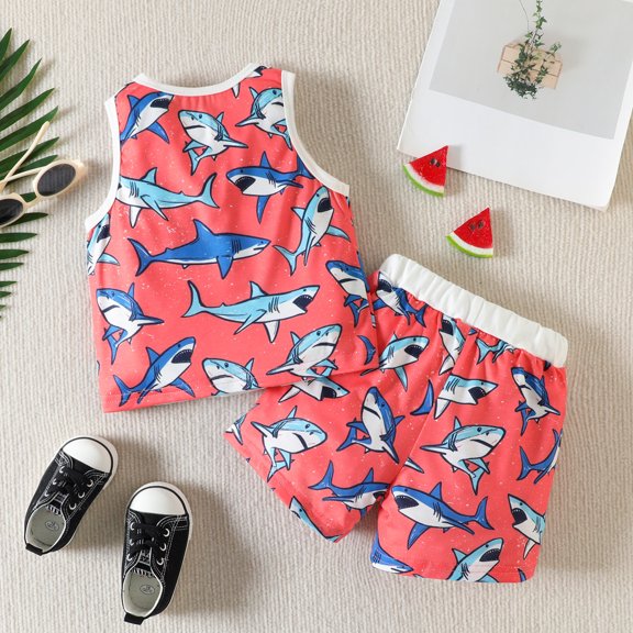 Vedolay Girl Summer Short Sets 2 Piece Girls Outfits Set Puff Sleeve Top Belted Polka Dot Shorts for Spring Summer,Hot Pink 2-3 Years