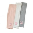 thumbnail image 1 of AJZIOJIRO Girls Leggings for Toddler Pants with Cartoon Rabbit Footless Tights Multiple Colors 1-9Y, 1 of 8