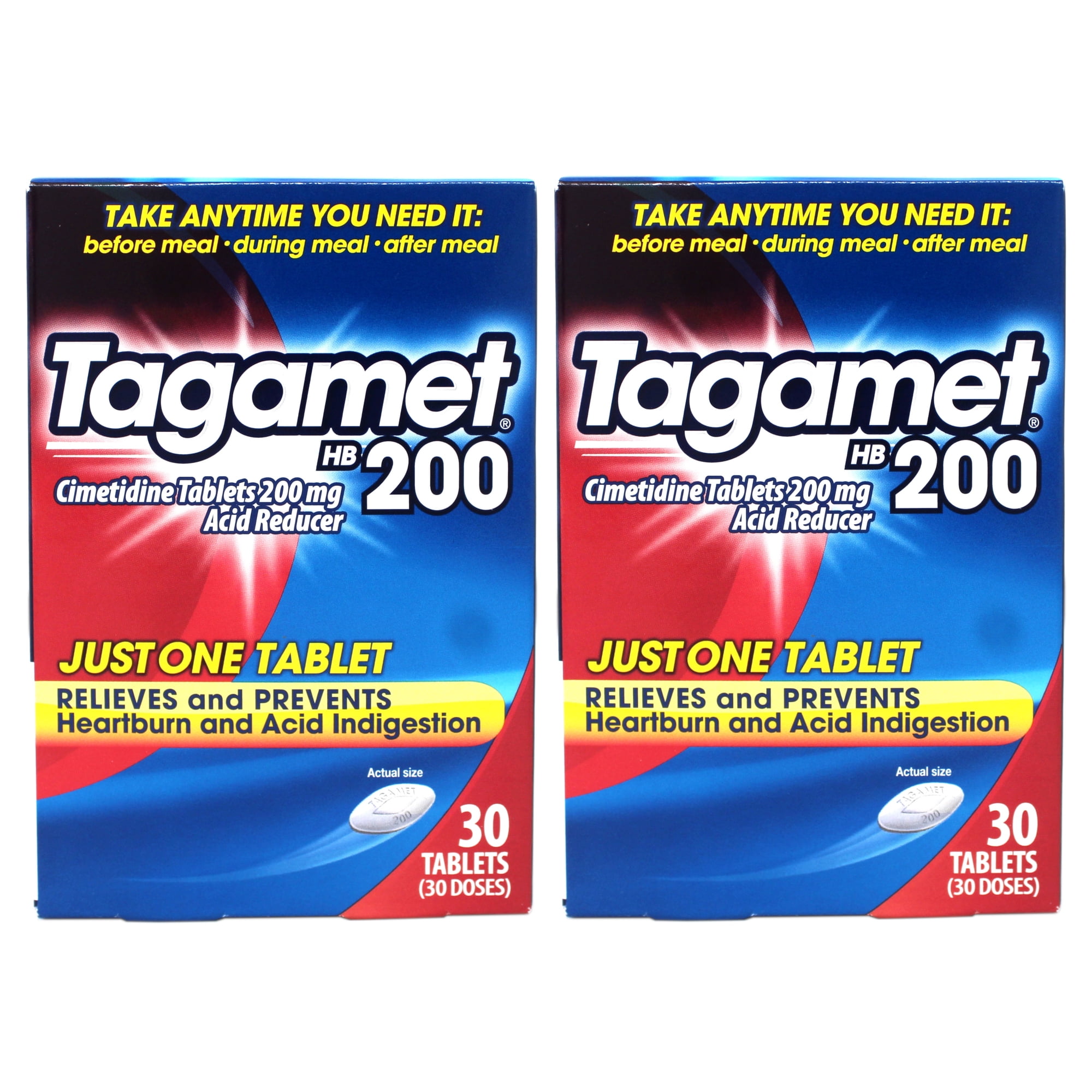 Tagamet HB 200 Acid Reducer, 200 mg tablets 30 ea (Pack of 2)