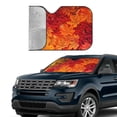 thumbnail image 3 of Kdxio Autumn Leaf Print Front Windshield Sun Shade,Folding Auto Sunshade for Car Truck SUV-Medium, 3 of 7