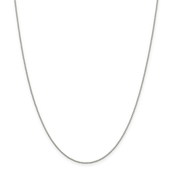 Primal Silver Sterling Silver 1.25mm Beaded Chain