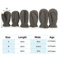 thumbnail image 6 of Wipya Mittens for Snow Gloves for Kids Girls Boys 1-4Years Infant Winter Snow Ski Gloves Fleece Warm Gloves M Size Grey, 6 of 8