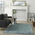 thumbnail image 3 of 5â€™ x 7â€™ Blue Distressed Medallion Area Rug, 3 of 7