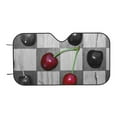 thumbnail image 7 of Haiem Cherries laid Car Windshield Sun Shade - Blocks UV Rays Sun Visor Protector, Sunshade to Keep Your Vehicle Cool, Universal Fit SUV Van Sedan-Medium, 7 of 7