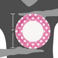 thumbnail image 2 of 9" Polka Dot Paper Dinner Plates, Pink, 8ct, 2 of 3