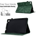 thumbnail image 3 of Embossed Tree PU Leather Flip Tablet Case for Samsung Galaxy Tab S6 Lite 10.4" 2020 P610/P615 Shockproof Protection Card Slots Holder Stand with Pen Slot & Auto Sleep/Wake Case Cover, Green, 3 of 9