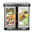 thumbnail image 3 of Pirecart 16 Gallon Step Trash Can with Lid Rectangular Stainless Steel Dual Garbage Can, Silver, 3 of 7
