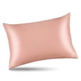 thumbnail image 2 of Funda de almohada ALASKA BEAR Natural Silk 19 Momme 600TC Queen Dusty Pink, 2 of 5