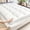 White, variant on 1pc Extra Thick Quilted Fitted Sheet, Grid Stitched Mattress Protector, Non-Slip Full Enclosure Bed Cover, All-Season(Grey,Full)