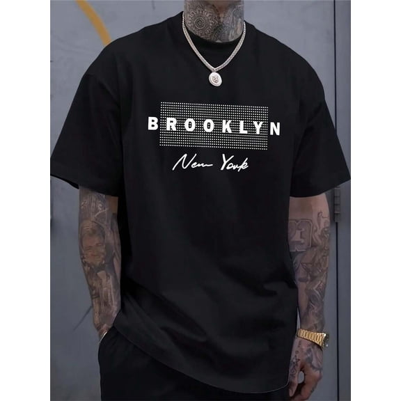 【Brooklyn New York】"Classic Arch" Graphic T-Shirt – Urban Pride Tee, Retro Streetwear Top for Men & Teens