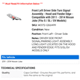 thumbnail image 2 of Front Left Driver Side Turn Signal Assembly - Hood and Fender Edge - Compatible with 2011 - 2014 Nissan Juke (Fits S / SL / SV Models) 2012 2013, 2 of 2