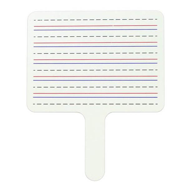 C Line Products Cli Two Sided Dry Erase Answer Paddle For Grade 1 Plus 44 White Walmart Com Walmart Com