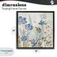 thumbnail image 4 of Stupell Industries Farmhouse Peace In The Blue Garden Black Floating Frame Canvas Art, 18 x 18, by Lanie Loreth, 4 of 8