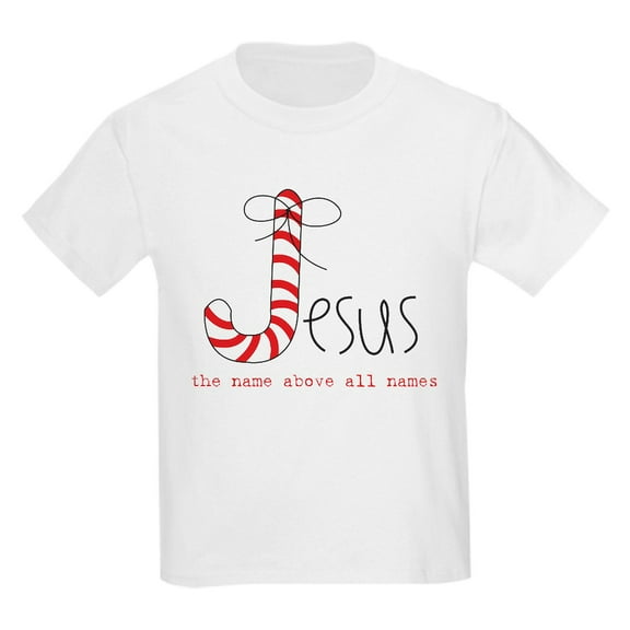 CafePress - Candy Cane Kids Light T Shirt - Light T-Shirt Kids XS-XL