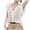 White, variant on GEWSEY Women's Cardigan Crochet Top Vest With Butterfly Sleeves And Buttons In A Summer Beach Style (Beige, One Size)