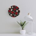 thumbnail image 3 of Silent Wall Clock 34cm/13.39in Round Wall Clock Rose Hanging Clock for Home Living Room Bedroom Kitchen Non Ticking Battery Operated Living Room Mute Clock, 3 of 5