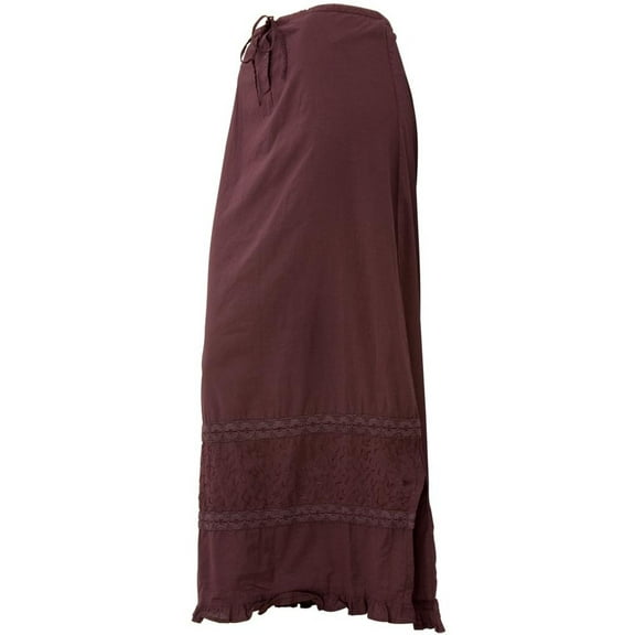 Lace & Ruffles - Burgandy Skirt - Medium