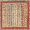 thumbnail image 1 of Ahgly Company Indoor Square Abstract Brown Oriental Area Rugs, 8' Square, 1 of 6
