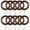 Black Walnut, variant on 24 Sets Wooden Curtain Rings with Clips, Black Walnut Curtain Rod Rings with Stainless Steel Hooks for 1 in Curtain Rods, Wooden Drape Rod Accessories for Drapes and Curtains