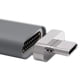 thumbnail image 2 of Adaptador C, transferencia de datos de 10 Gbps, vídeo 4K a 60 Hz, conector pro/Air, otros dispositivos Gris Recto, 2 of 9