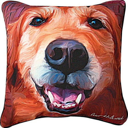 Manual Woodworkers & Weavers Nutmeg Golden Retriever Throw Pillow