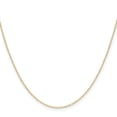 thumbnail image 2 of 14k Solid Yellow Gold .8mm Sparkle-Cut Forzantine Cable Chain Necklace 18 Inch Chain Necklace for Women and Men, 2 of 2